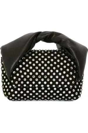 J.W.Anderson Taske, Dame, Sort, ONE SIZE, Uld, Crystal Twist Mini Taske