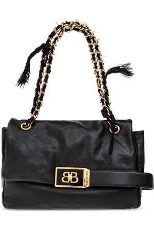 Balenciaga Taske, Dame, Sort, ONE SIZE, Uld, Skuldertaske Modu Flap Medium