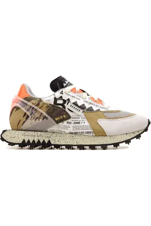 RUN OF Sko, Herre, Flerfarvet, 43 EU, Hvide Sneakers til Mænd