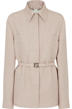 Fendi Jakke, Dame, , XS, 3D Overlay Skjorte til Modebevidste