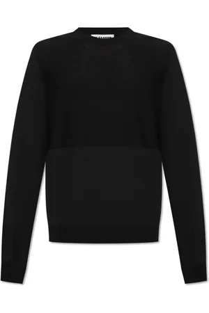 Jil Sander Strik, Herre, Sort, S, Uld, Uldsweater