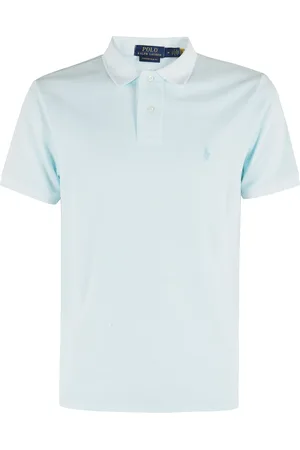 Ralph Lauren Top, Herre, Blå, S, Bomuld, Himmelblå Polo Skjorte
