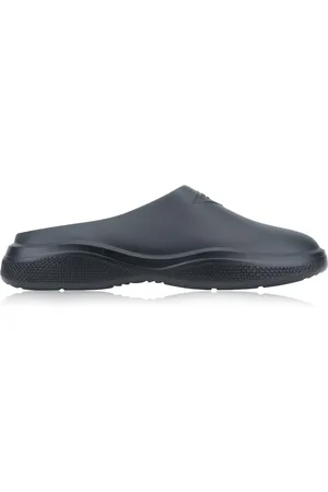 Prada Sko, Herre, Sort, 40 EU, Slip-On Sandaler