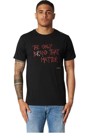 John Richmond Top, Herre, Sort, S, Bomuld, Logo T-Shirt