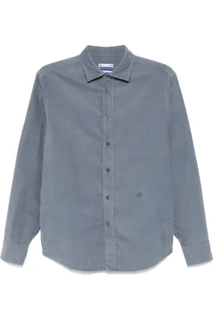 Jacob Cohen Skjorte, Herre, Blå, 2XL, Bomuld, Bomuldsskjorte