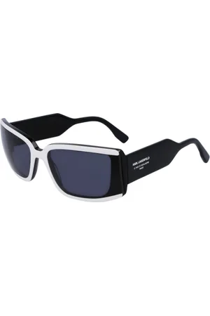 Karl Lagerfeld Tilbehør, unisex, Sort, 64 MM, Sort Acetat Solbrille