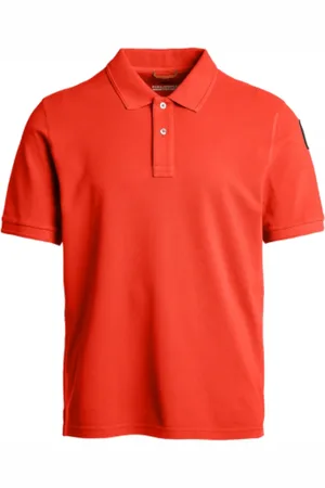 Parajumpers Top, Herre, Rød, L, Bomuld, Polo Shirt
