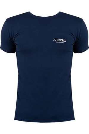 Iceberg Top, Herre, Blå, XL, Bomuld, T-Shirt