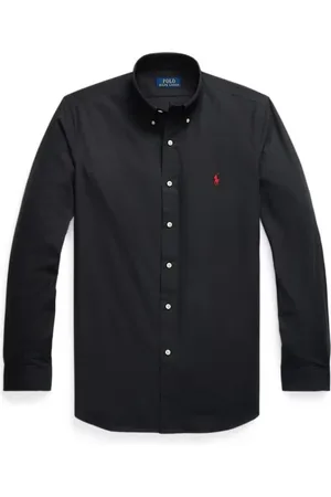 Ralph Lauren Skjorte, Herre, Sort, L, Afslappet Skjorte