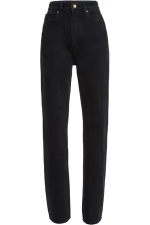 Khaite Jeans, Dame, Sort, W28, Bomuld, Højtaljede Straight-Leg Jeans