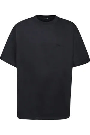 Jacquemus Top, Herre, Blå, M, Bomuld, Blå T-shirt med korte ærmer