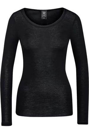 Calida Top, Dame, Sort, M, Uld, Long Sleeve Tops