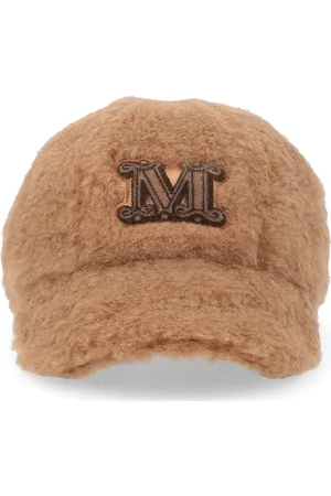 Max Mara Tilbehør, Dame, Brun, 58 CM, Uld, Kamel Edit Hat