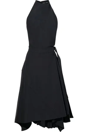 Proenza Schouler Kjole, Dame, Sort, S, Bomuld, Asymmetrisk Poplinkjole