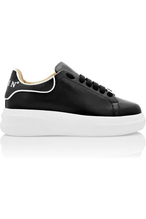 Philipp Plein Sko, Herre, Sort, 43 EU, Uld, Stilfulde Sneakers med Unikt Design