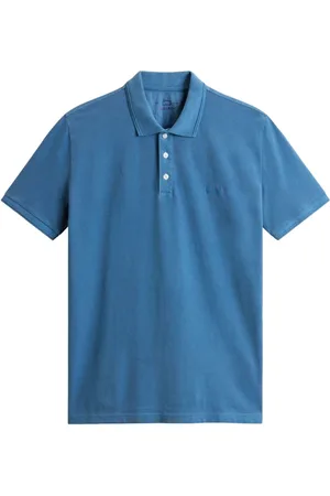 Woolrich Top, Herre, Blå, XL, Bomuld, Piqué Polo Shirt