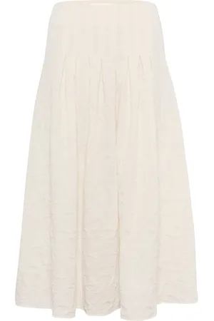 INWEAR Nederdel, Dame, Hvid, XL, Structured Whisper Skirt