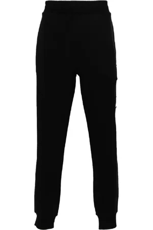 C.P. Company Bukser, Herre, Sort, L, Sort Diagonal Raised Fleece Sweatpants
