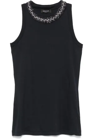 Fabiana Filippi Top, Dame, Sort, XS, Marine Paillet Top