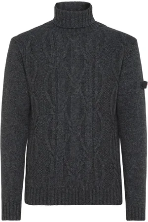 Peuterey Strik, Herre, Grå, L, Uld, Turtleneck Sweater