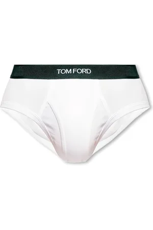 Tom Ford Undertøj, Herre, Hvid, S, Bomuld, Briefs med logo