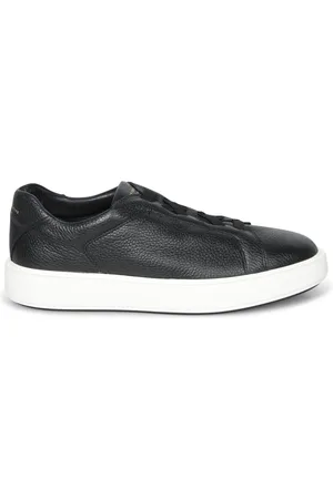 Officine creative Sko, Herre, Sort, 42 EU, Uld, Sorte Sneakers med Hvid Sål