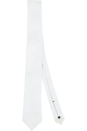 Errico Formicola Tilbehør, Herre, Hvid, ONE SIZE, Uld, Elegant Silkeslips