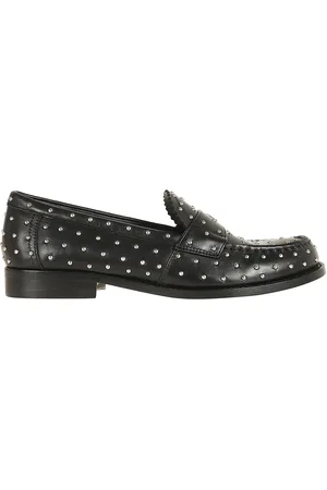 Tory Burch Sko, Dame, Sort, 37 EU, Læder, Studded Classic Loafer