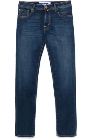 Jacob Cohen Jeans, Herre, Blå, W36, Denim, Slim Cut Indigo Denim Jeans