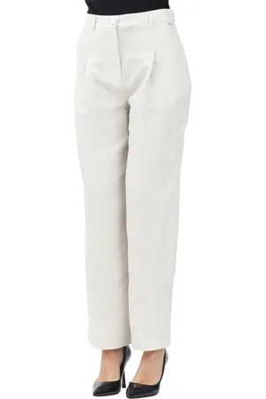 Armani Exchange Bukser, Dame, Hvid, S, Bomuld, Elegant hvide bukser til kvinder