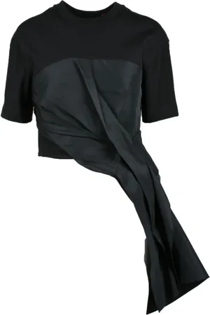 Alexander McQueen Top, Dame, Sort, XS, Bomuld, Maglia