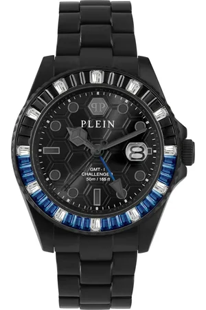 Philipp Plein Tilbehør, unisex, Sort, ONE SIZE, Gmt-I Challenger Baguettes Ur