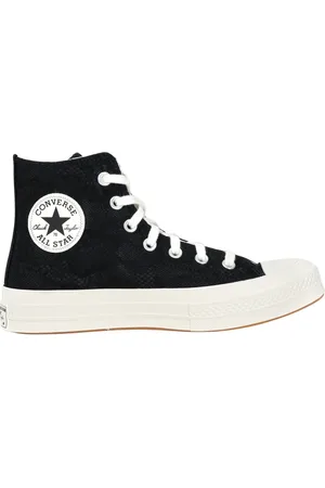 Converse Sko, Dame, Sort, 41 1/2 EU, Sorte Snørehøje Sneakers
