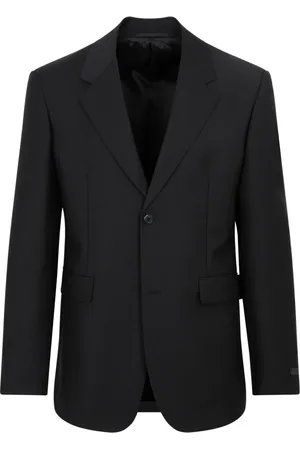 Prada Jakke, Herre, Sort, L, Uld, Sort Mohair Uldjakke Aw23