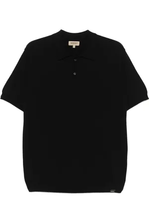 Woolrich Top, Herre, Blå, M, Bomuld, Blå poloshirt med ribdetaljer