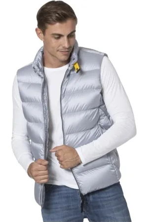 Parajumpers Jakke, Herre, Grå, XL, Uld, Quilted Sleeveless Jacket