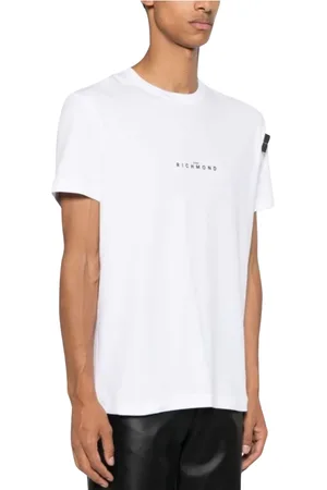 John Richmond Top, Herre, Hvid, L, Bomuld, Regular T-Shirt