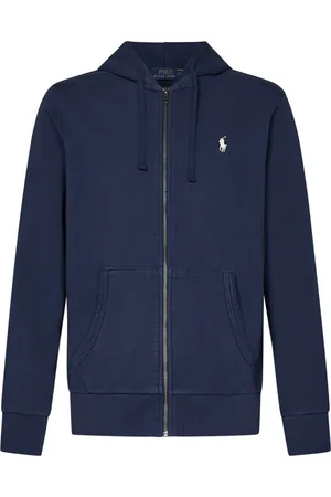 Ralph Lauren Sweathshirts & Hoodies, Herre, Blå, S, Bomuld, Zip-Up Hættetrøje