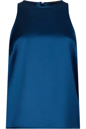 Liu Jo Top, Dame, Blå, M, Satin, Elegant Safirblå Satintop