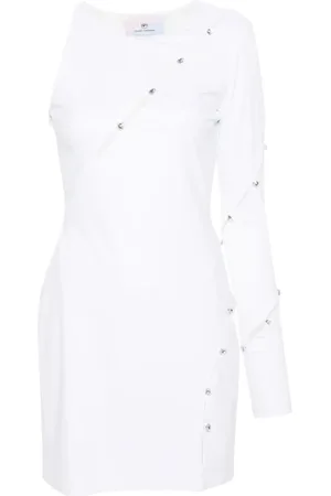 Chiara Ferragni Kjole, Dame, Hvid, XS, Bomuld, Hole 926 Kjole