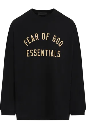 FEAR OF GOD Sweathshirts & Hoodies, Herre, Sort, XL, Bomuld, Langærmet Jersey T-shirt