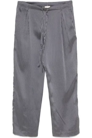 Khaite Bukser, Dame, Blå, M, Læder, Trenton Pant