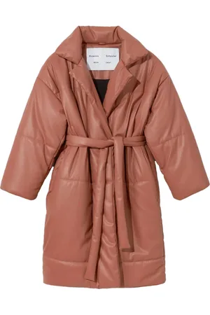 Proenza Schouler Frakke, Dame, Lyserød, M, Læder, Vegan Læder Puffer Coat