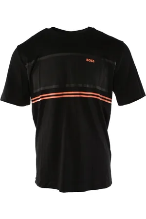 HUGO BOSS Top, Herre, Sort, XL, Bomuld, Sort bomulds T-shirt