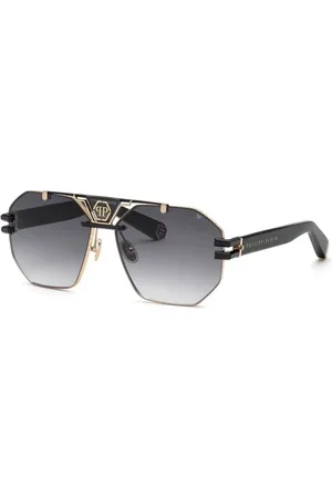 Philipp Plein Tilbehør, unisex, Sort, 63 MM, Uld, Solbriller