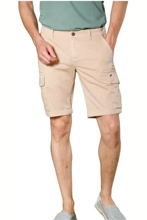 Masons Shorts, Herre, , XS, Satin, Slim Cargo Bermuda i Stretch Satin