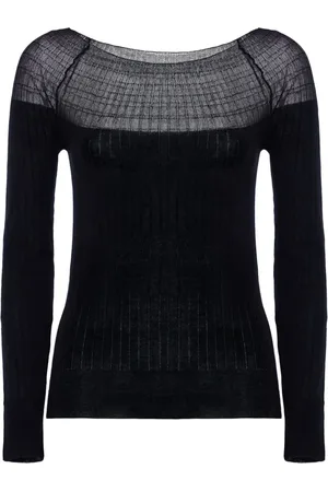 Malo Strik, Dame, Sort, M, Uld, V-hals Stil Top