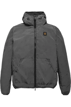 RefrigiWear Jakke, Herre, Grå, XL, Nylon, Ultralight Nylon Jakke med Hætte