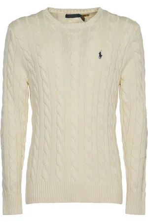 Ralph Lauren Strik, Herre, , XL, Bomuld, Kabelstrikket sweater