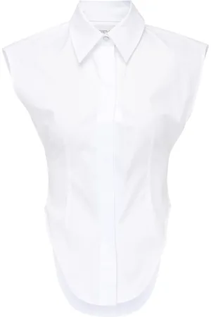 Sportmax Bluser & Skjorter, Dame, Hvid, XS, Uld, Elegant Skjorte 12111032600-001